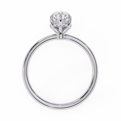 Elegent Lab Grown Diamond Marquise Solitaire
