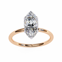 Elegent Lab Grown Diamond Marquise Solitaire - Ophiratbf