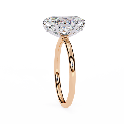 Elegent Lab Grown Diamond Marquise Solitaire