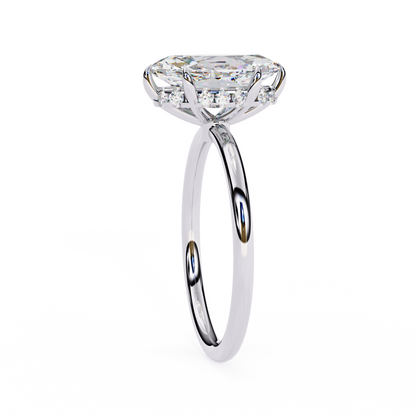 Elegent Lab Grown Diamond Marquise Solitaire