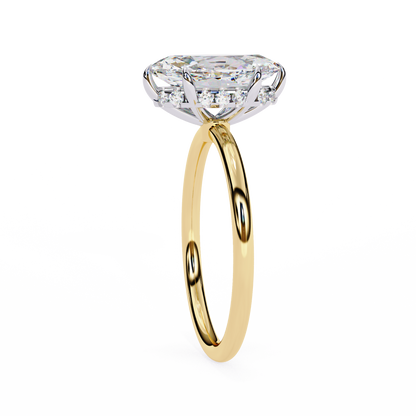 Elegent Lab Grown Diamond Marquise Solitaire