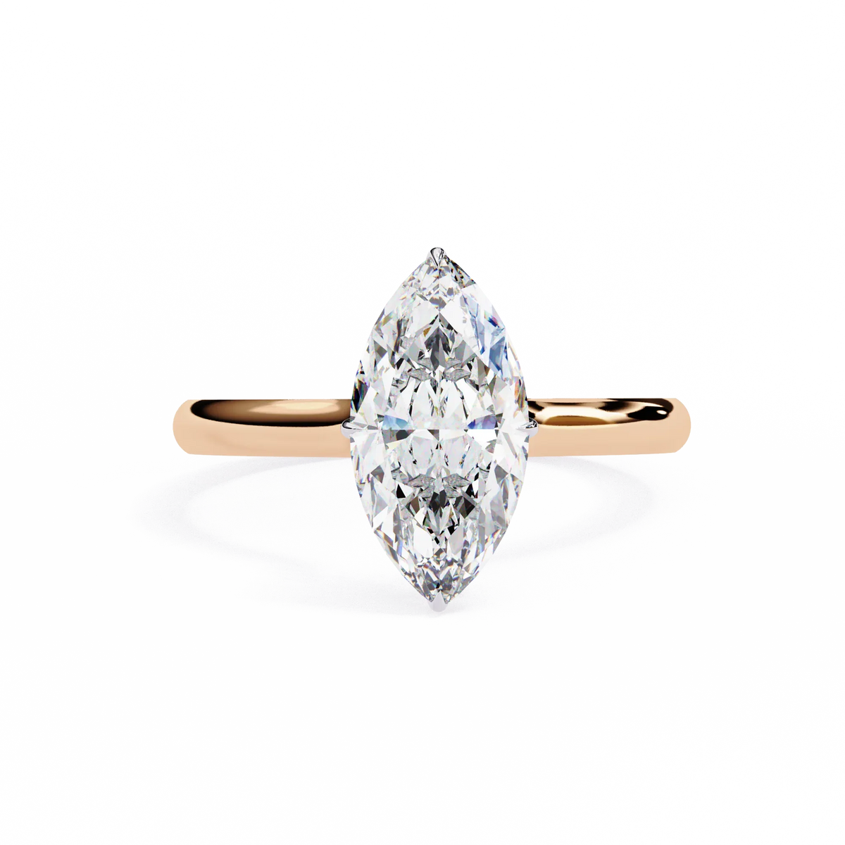 Beautiful Lab Grown Diamond Marquise Solitaire - Ophiratbf