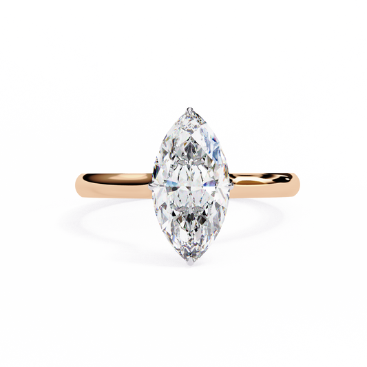 Beautiful Lab Grown Diamond Marquise Solitaire