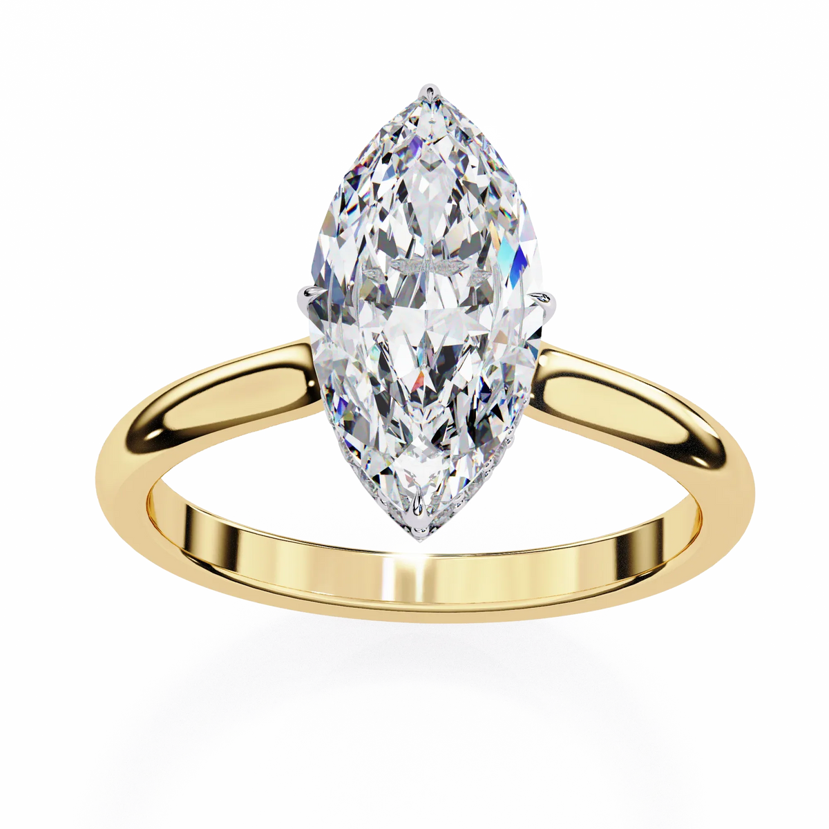 Beautiful Lab Grown Diamond Marquise Solitaire - Ophiratbf