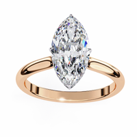 Beautiful Lab Grown Diamond Marquise Solitaire - Ophiratbf