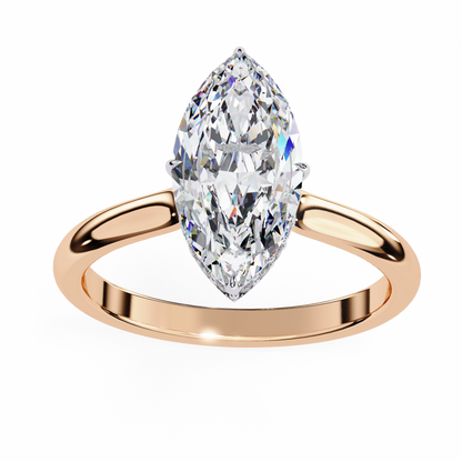 Beautiful Lab Grown Diamond Marquise Solitaire