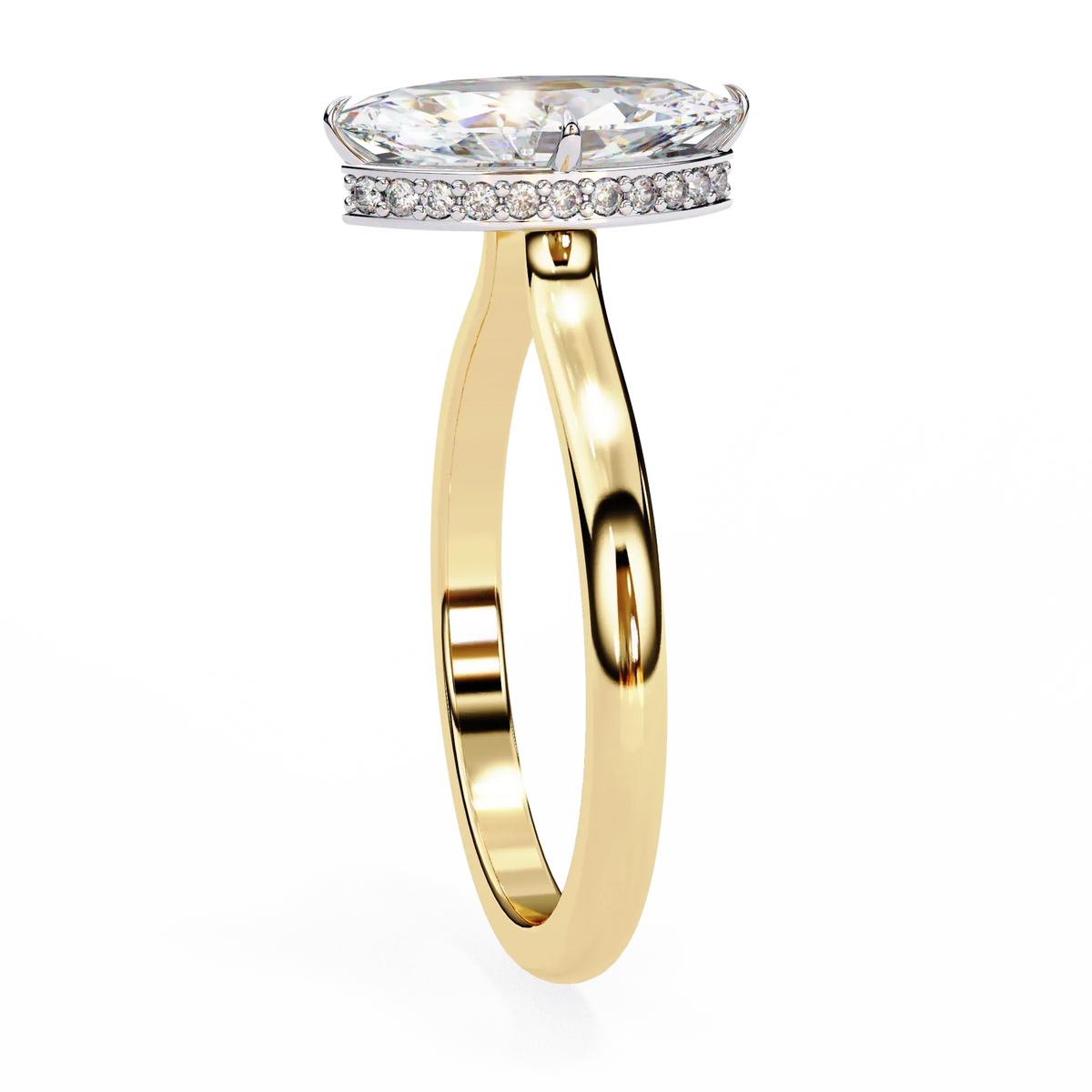 Beautiful Lab Grown Diamond Marquise Solitaire - Ophiratbf