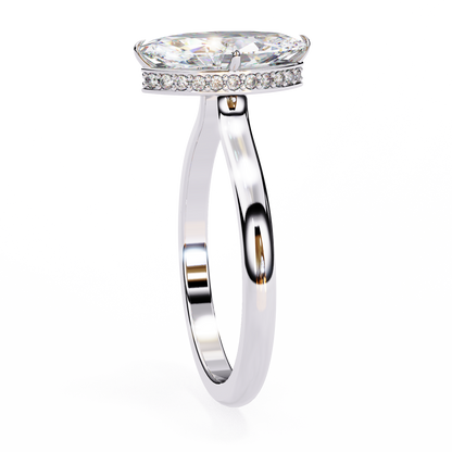 Beautiful Lab Grown Diamond Marquise Solitaire