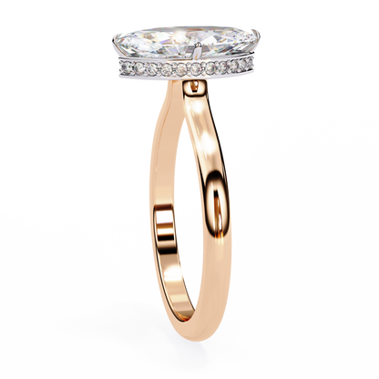 Beautiful Lab Grown Diamond Marquise Solitaire