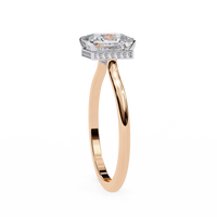 Stella Lab Grown Diamond Princess Solitaire Halo Ring - Ophiratbf