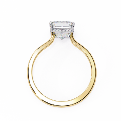 Stella Lab Grown Diamond Princess Solitaire Halo Ring