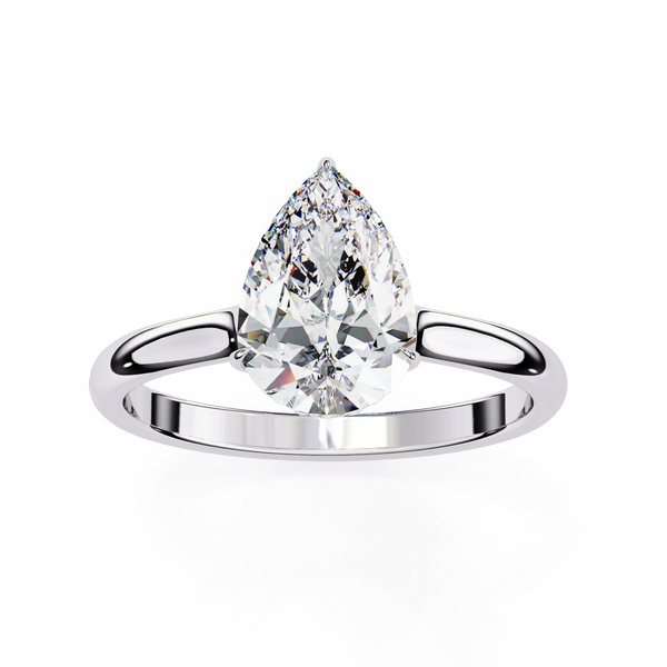 Aurora Lab Grown Diamond Pear Secret Halo