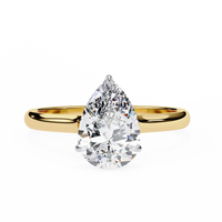 Aurora Lab Grown Diamond Pear Secret Halo - Ophiratbf