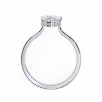 Aurora Lab Grown Diamond Pear Secret Halo - Ophiratbf