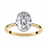 Elara Lab Grown Diamond Oval Solitaire Halo - Ophiratbf