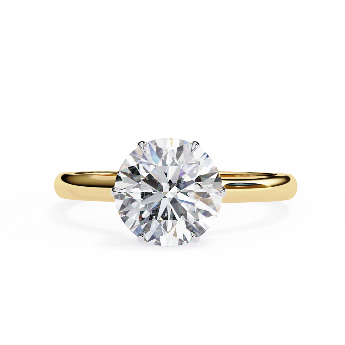 Aurora Lab Grown Diamond Round Hidden Halo - Ophiratbf