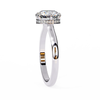Aurora Lab Grown Diamond Round Hidden Halo - Ophiratbf