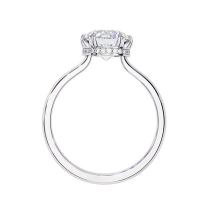 Aurora Lab Grown Diamond Round Hidden Halo