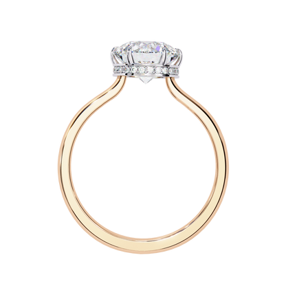 Aurora Lab Grown Diamond Round Hidden Halo