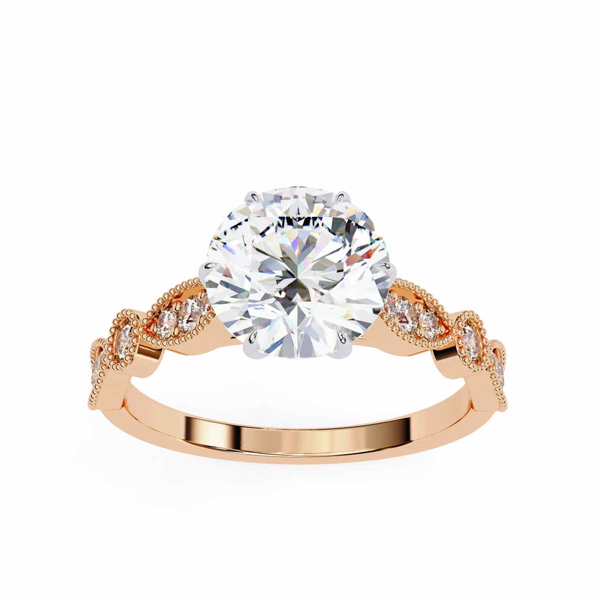 Fleur de Lumière Lab Grown Diamond Ring - Ophiratbf