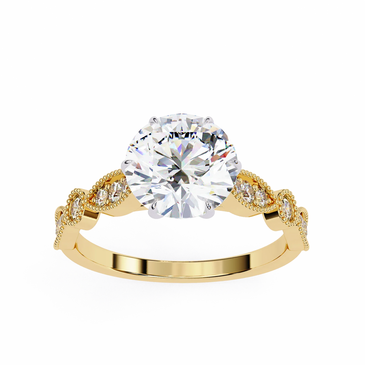 Fleur de Lumière Lab Grown Diamond Ring - Ophiratbf
