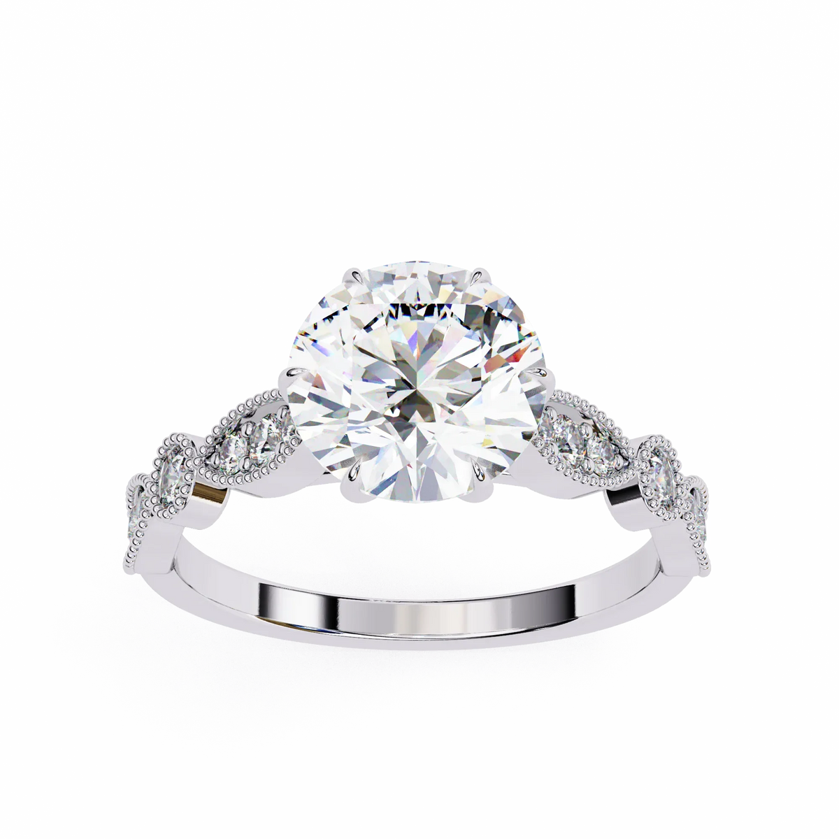 Fleur de Lumière Lab Grown Diamond Ring - Ophiratbf