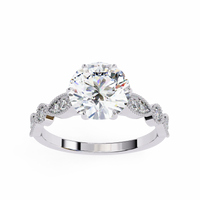 Fleur de Lumière Lab Grown Diamond Ring - Ophiratbf