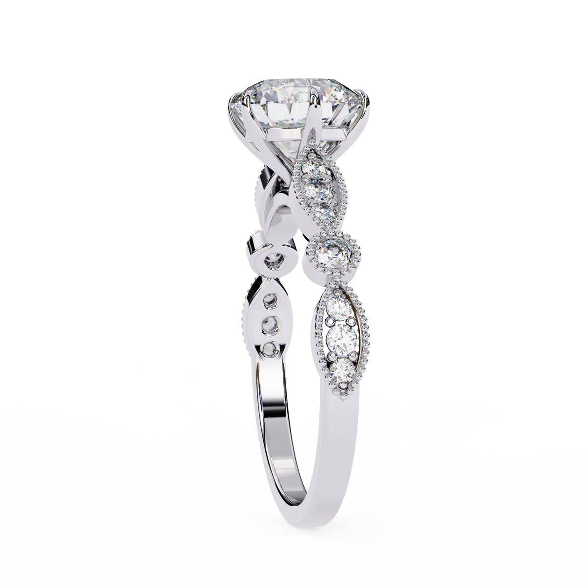 Fleur de Lumière Lab Grown Diamond Ring - Ophiratbf