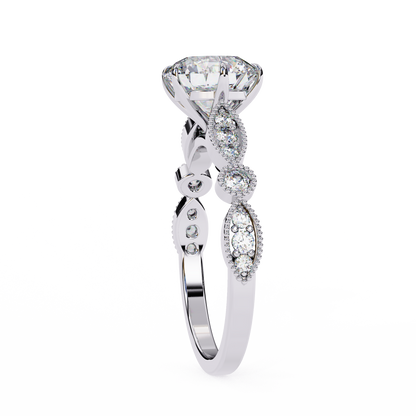 Fleur de Lumière Lab Grown Diamond Ring