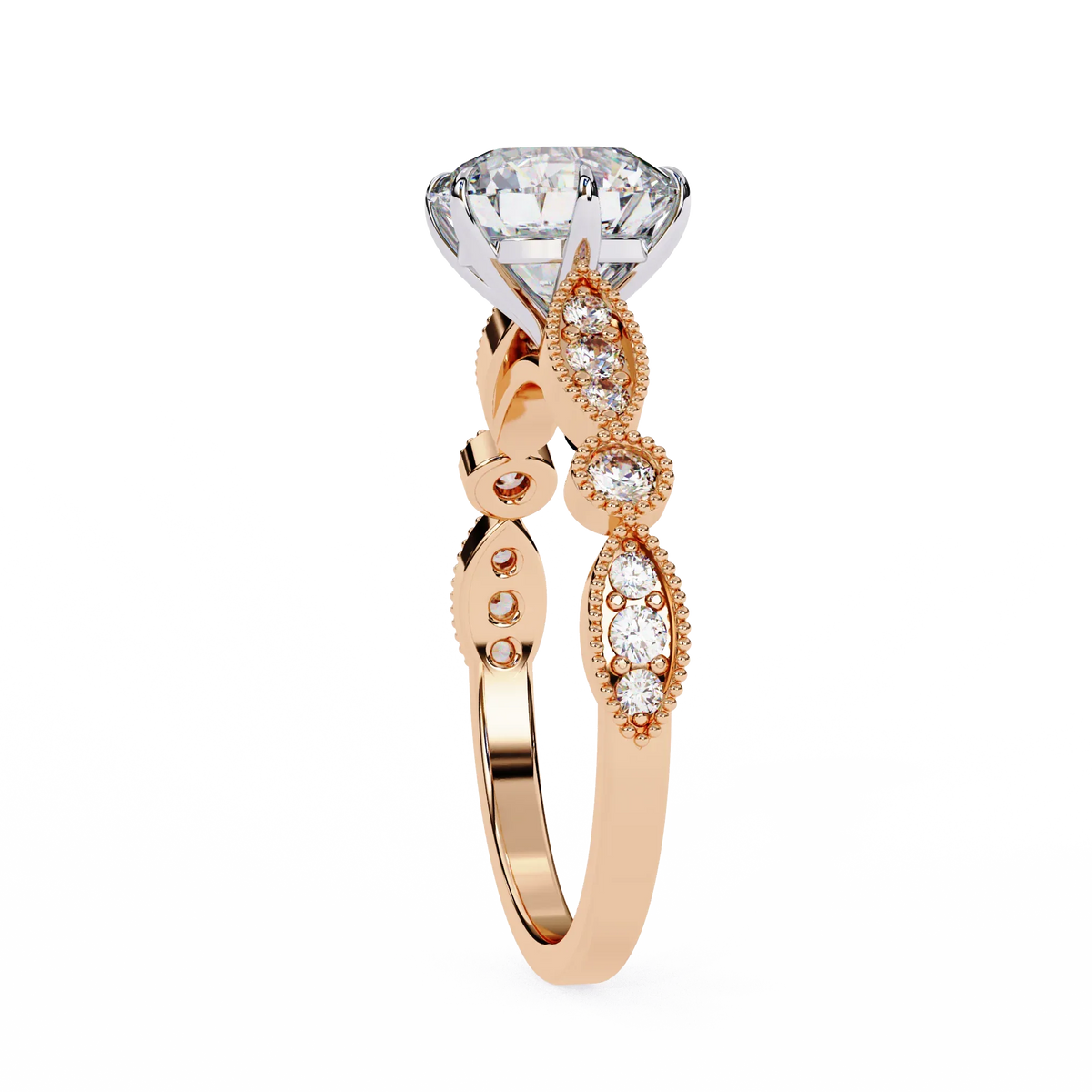 Fleur de Lumière Lab Grown Diamond Ring - Ophiratbf