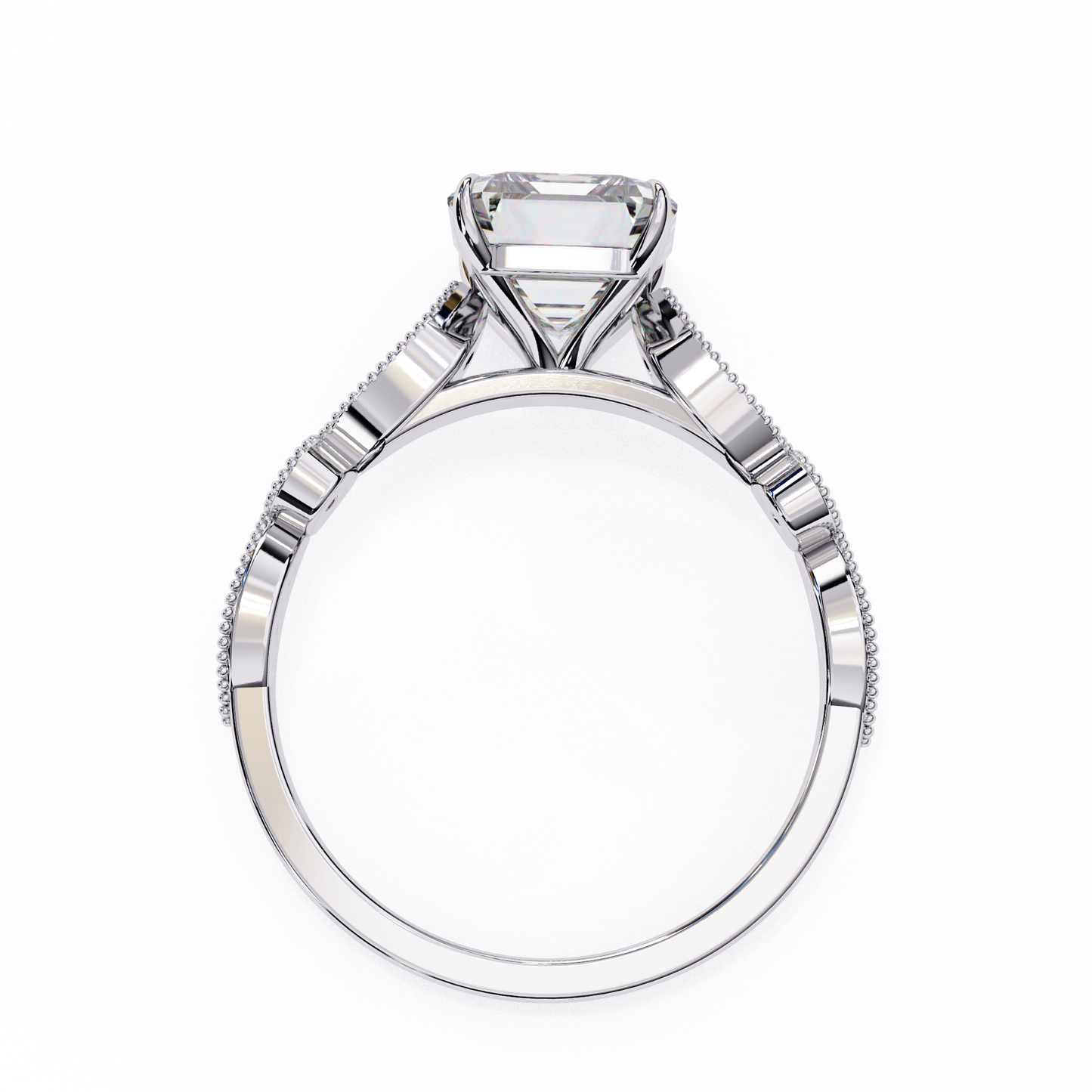 mireille lab grown diamond radiant heirloom