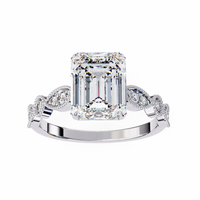 Odessa Lab Grown Diamond Emerald Vintage Ring - Ophiratbf