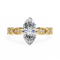Lucienne Lab Grown Diamond Marquise Vintage Ring - Ophiratbf
