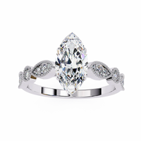 Lucienne Lab Grown Diamond Marquise Vintage Ring - Ophiratbf