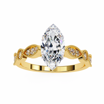 Lucienne Lab Grown Diamond Marquise Vintage Ring