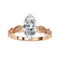 Lucienne Lab Grown Diamond Marquise Vintage Ring - Ophiratbf