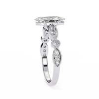 Lucienne Lab Grown Diamond Marquise Vintage Ring - Ophiratbf