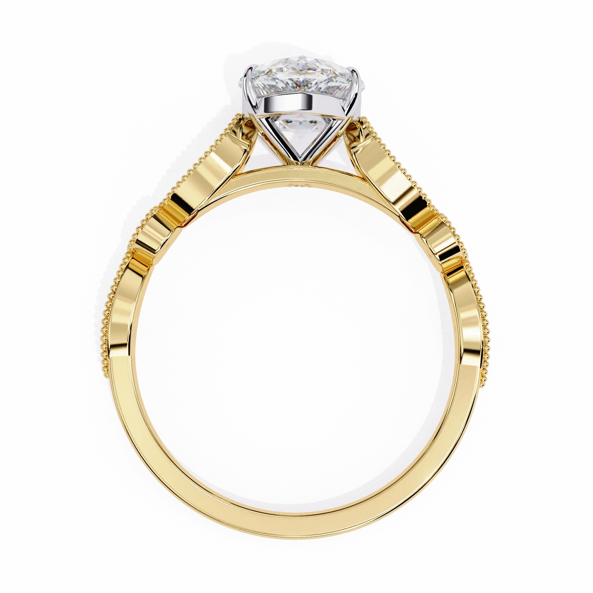 Beautiful lab grown diamond Oval shape Ring - Ophiratbf