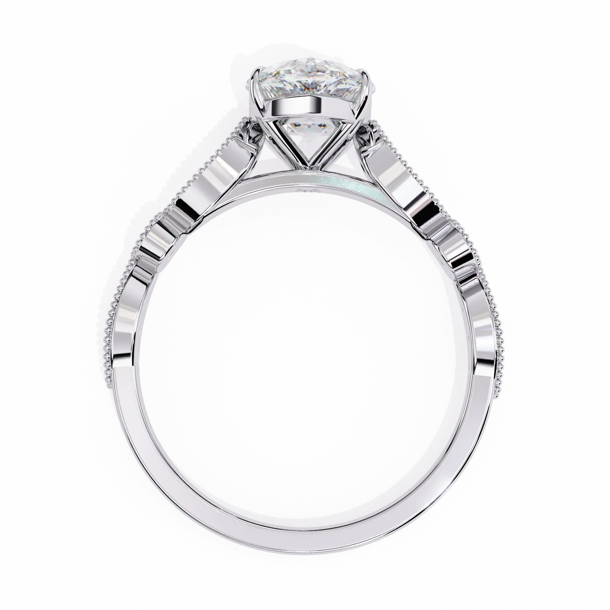 Beautiful lab grown diamond Oval shape Ring - Ophiratbf