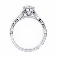 Beautiful lab grown diamond Oval shape Ring - Ophiratbf