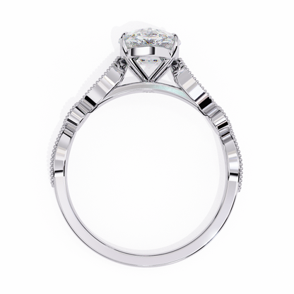 Beautiful lab grown diamond Oval shape Ring