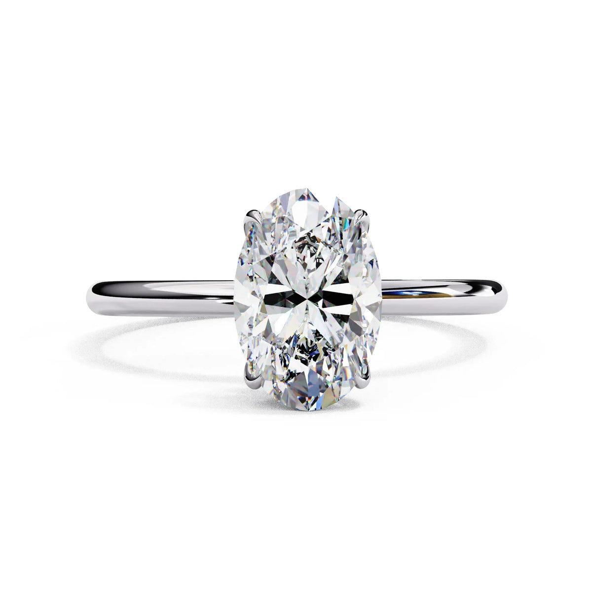 Auralia Oval Lab Grown Diamond Solitaire Ring - Ophiratbf