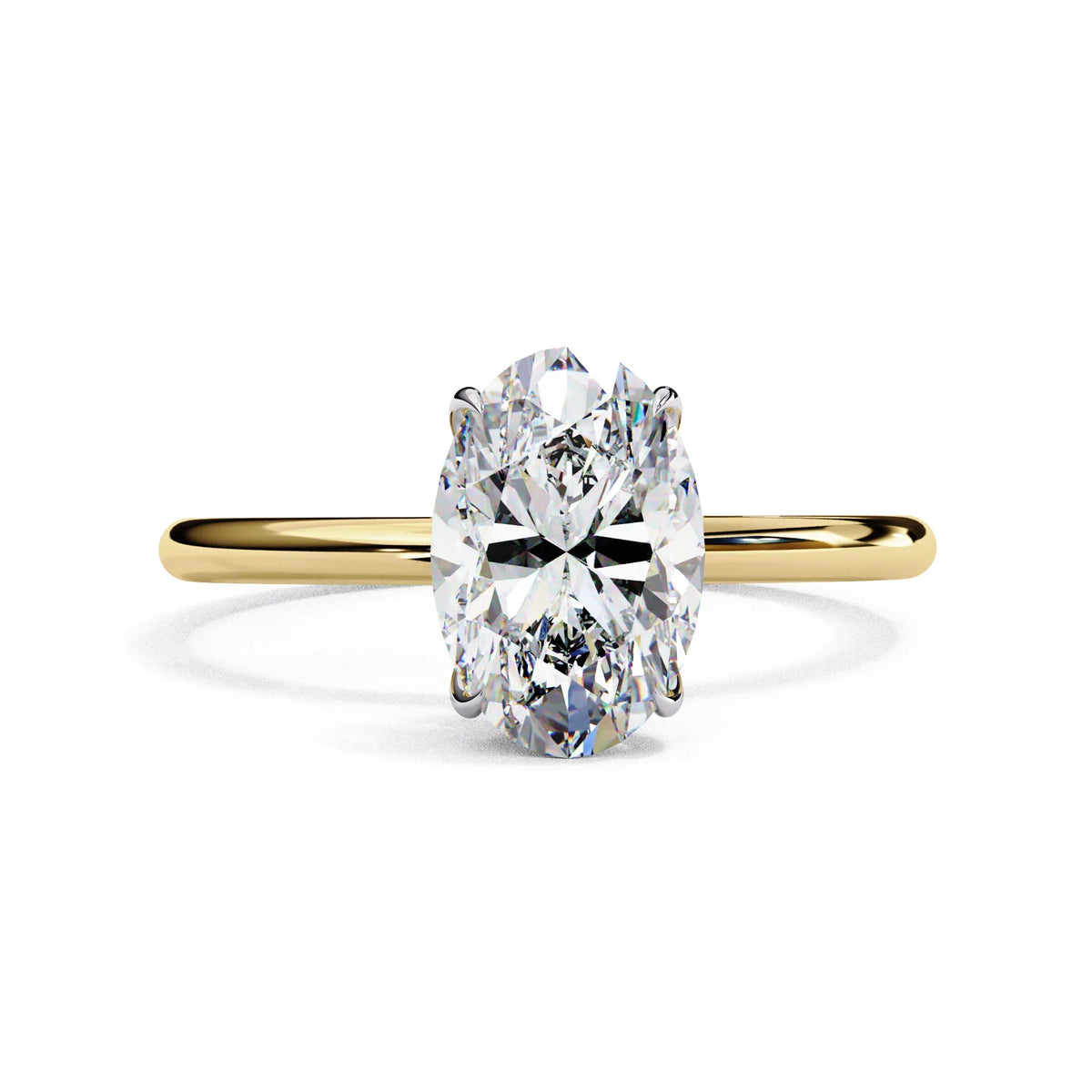 Auralia Oval Lab Grown Diamond Solitaire Ring - Ophiratbf