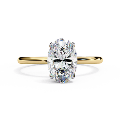 Auralia Oval Lab Grown Diamond Solitaire Ring