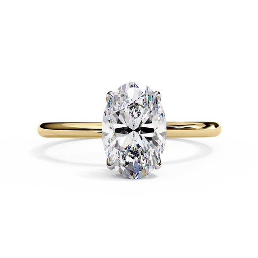 Auralia Oval Lab Grown Diamond Solitaire Ring