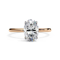 Auralia Oval Lab Grown Diamond Solitaire Ring - Ophiratbf
