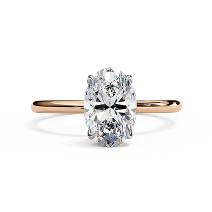 Auralia Oval Lab Grown Diamond Solitaire Ring