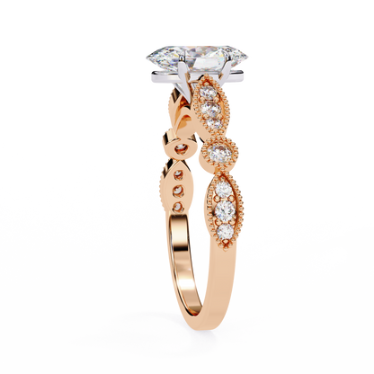 Beautiful lab grown diamond Oval shape Ring