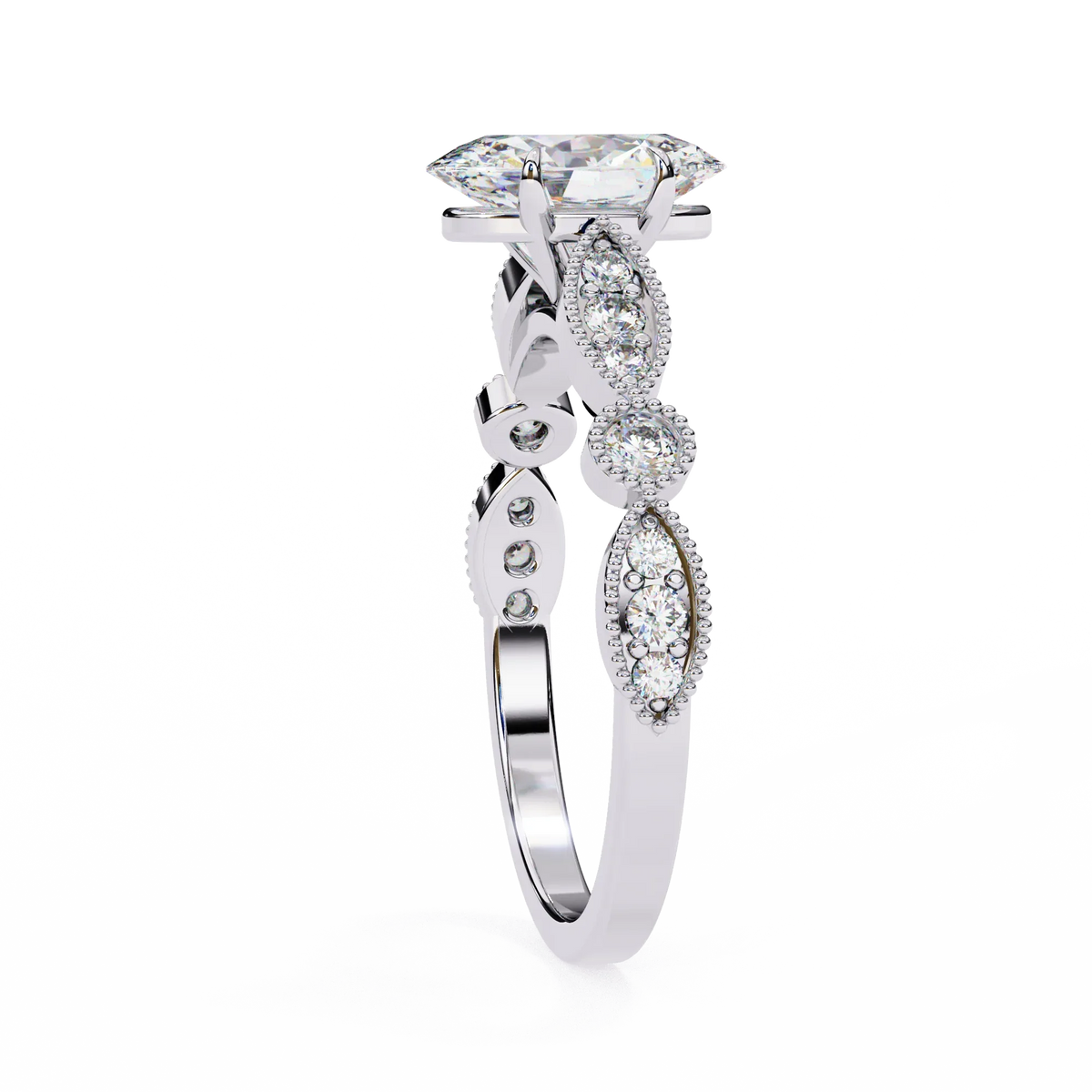 Beautiful lab grown diamond Oval shape Ring - Ophiratbf
