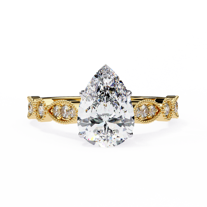 Elodie Lab Grown Diamond Pear Legacy Ring